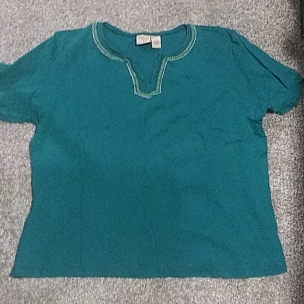 Mountain lake II v neck shirt